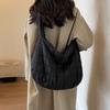 Women Padding Shoulder Bag Casual Quilted Crossbody Bag Fashion Solid Messenger Bag Versatile Slouchy Shopping Bag