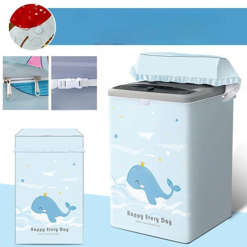 Capa para Máquina de Lavar com Abertura Superior, Capa Impermeável e Protetora Solar, Capa Protetora contra Pó, Pano de Cobertura Isolante Térmico Totalmente Automático