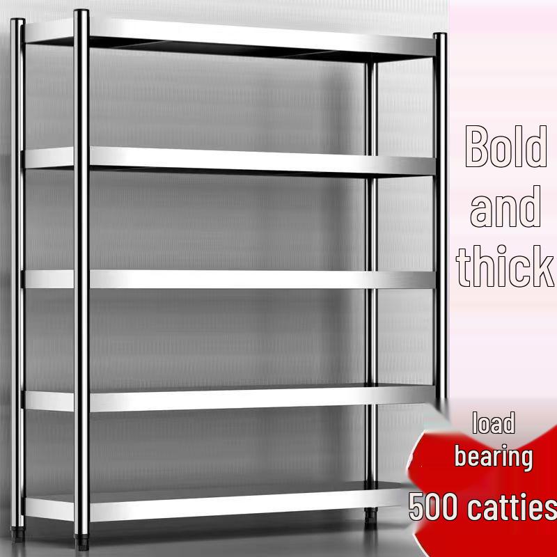 Stainless Steel Multi-Layer Kitchen Storage Rack for Microwave and Oven