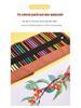 50 Colored Wooden Pencils In Roll-Up Case for Students and Artists