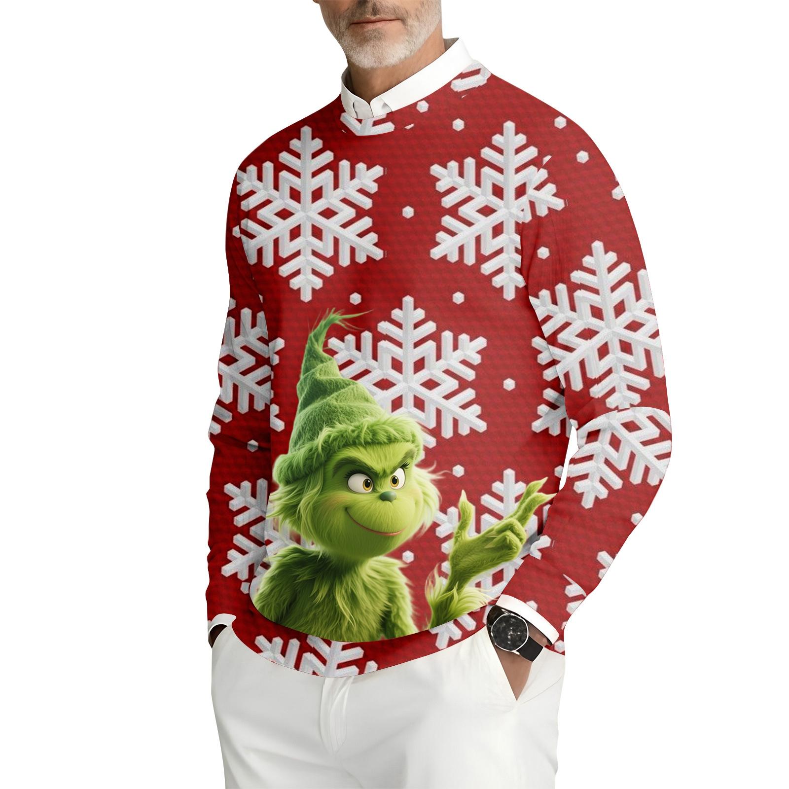 

Мужская толстовка с круглым вырезом и длинными рукавами из рубчатого трикотажа XXL