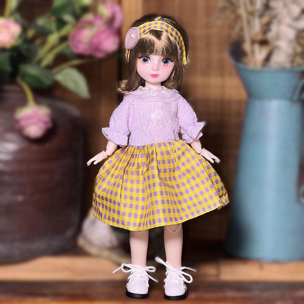 Loli Doll Dress-up Complete Set Of  Doll With 20 Joints And Hand-painted Lip Makeup