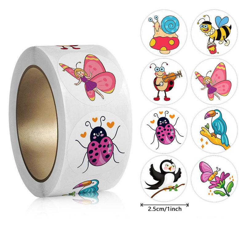 Wholesale New Kids' Motivational Stickers Cute Animal Reward Sticker Friendly Campus Office Classification Self-Adhesive Labe