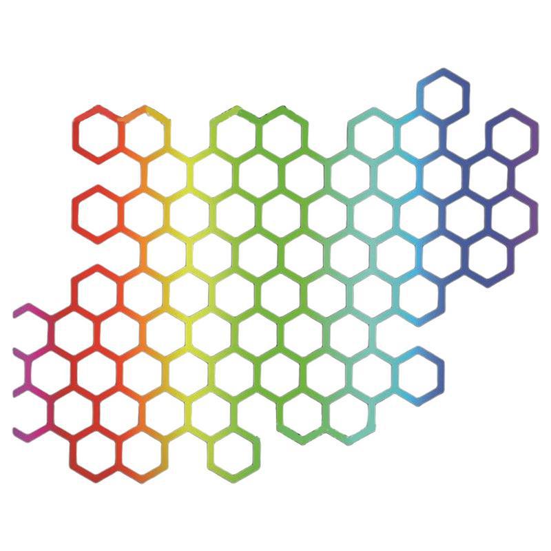 Honeycomb Motorcycle Stickers Waterproof Car Bumper Sticker Decals Helmet Stickers Motorcycle Decals Bumper Decoration Stickers