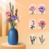 Mini Block Kids Building Toys Bricks Flowers Puzzle Pot Plants Girls Gift Home Decor (1657-1659(With Box))