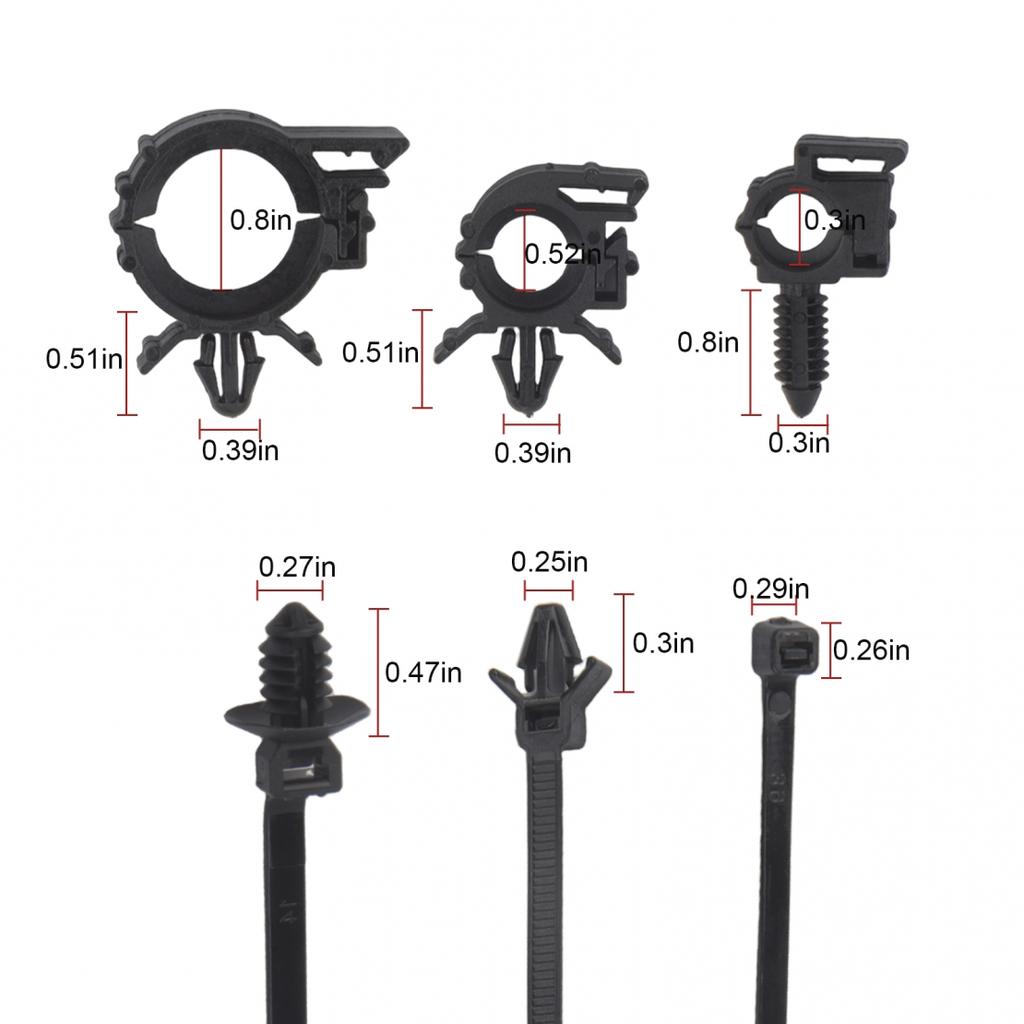 Car Wiring Solutions 150 Pcs Push Mount Clip Set for Effective Cable Routing