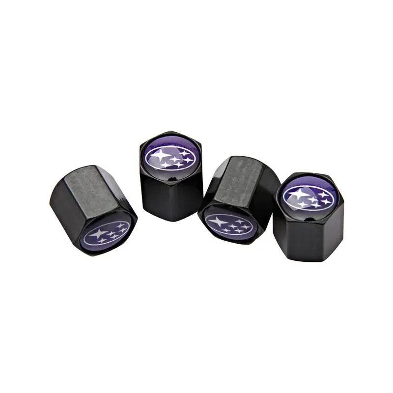 for Subaru Forester XV Tribeca Outback Impreza Legacy STI WRX BRZ Metal Car Tire Valve Caps Styling Auto Wheel Decoration