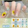 Three-dimensional Waterproof No-bake Gel Nail Polish Film Full Sticker, Spring and Summer Nail Art Film Paper Nail Film Paper