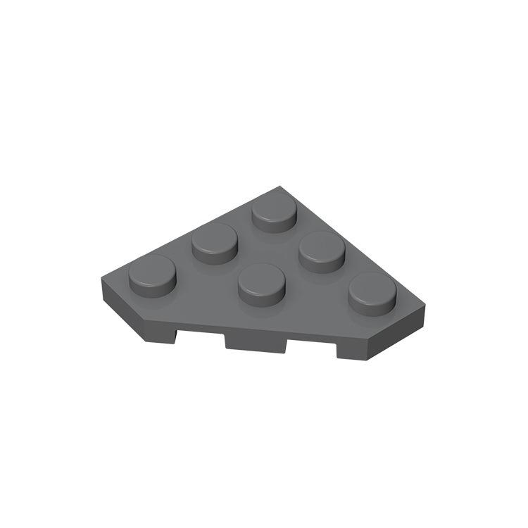 20pcs Compatible MOC Brick Parts 2450 Wedge Plate 3 x 3 Cut Corner Board Building Block Particle Assmble DIY Kid Brain Toy Gift