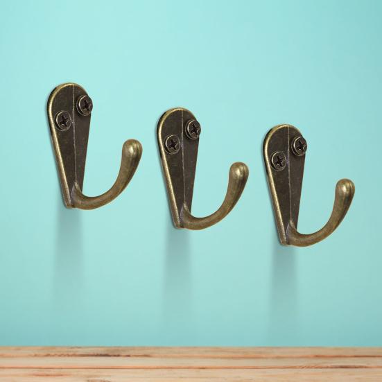 

30 шт./компл. настенный универсальный крючок для вешалки металлический красивый настенный крючок в стиле ретро для дома