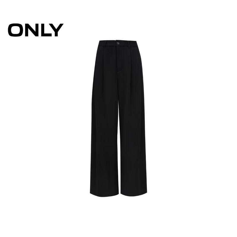 ONLY Women's 2025 Autumn Pleated Loose Straight-Leg Pants