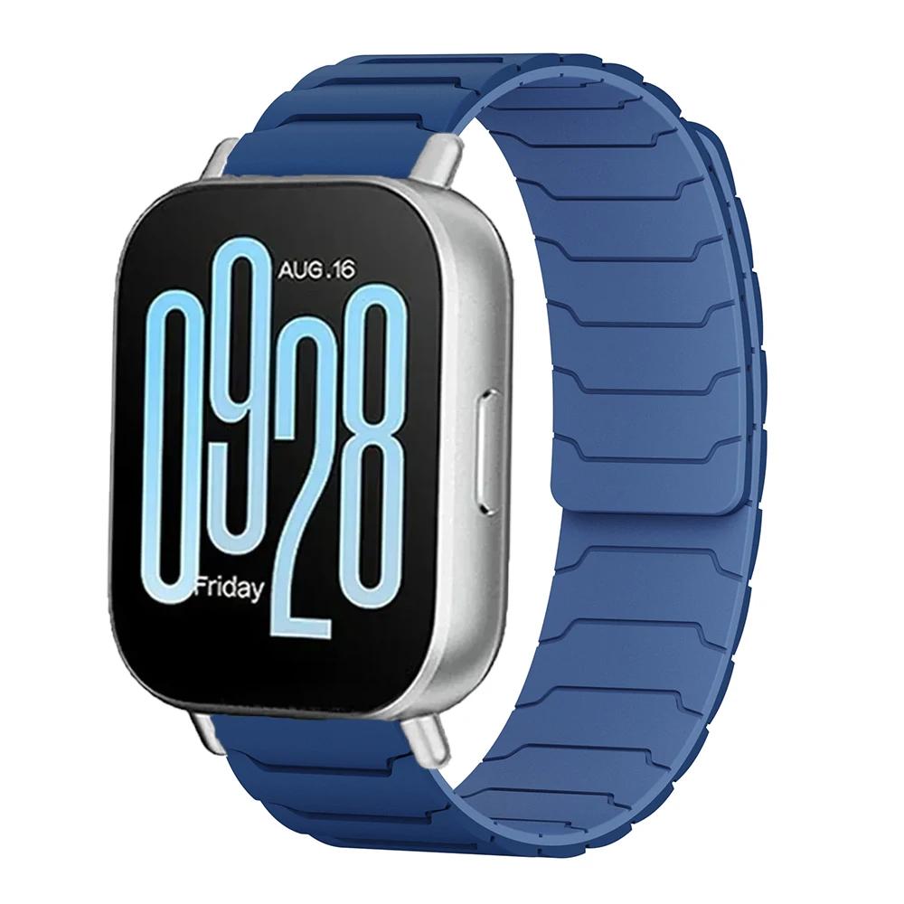 22mm 20mm Magnetic Band For Samsung Galaxy Watch 7 6 5 4 3 Silicone Loop Strap For Huawei Watch GT5/4/3Pro 46mm For Redmi Watch