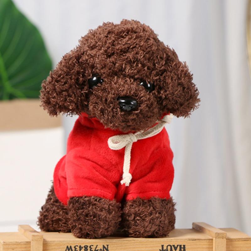 Little Dog Plush Toys, Dog Dolls, Teddy Dog Dolls, Cute Little Animal Dolls On The Bed