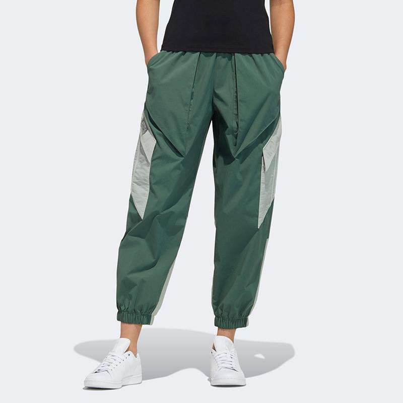 Adidas Originals Ryv Pants Multi-Pocket Woven Tapered Sports Cargo Pants Women Pants Green H39030