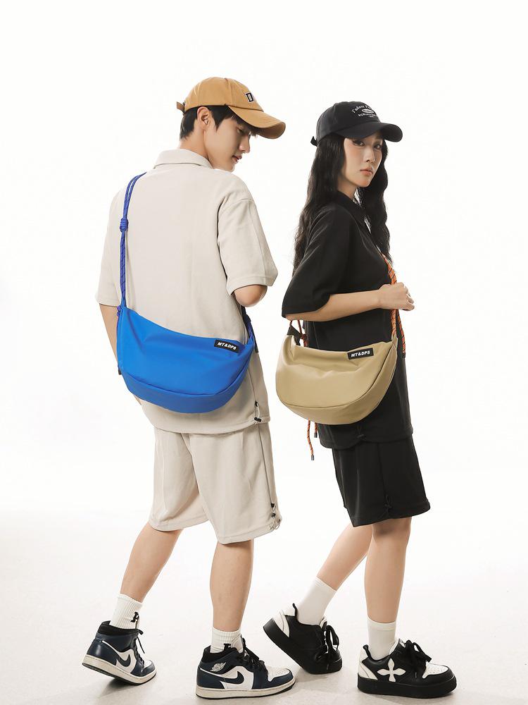 Damska Wszechstronna Torba Crossbody z Nylonu 2024 - Modna Torebka na Ramię w Stylu Pierożka