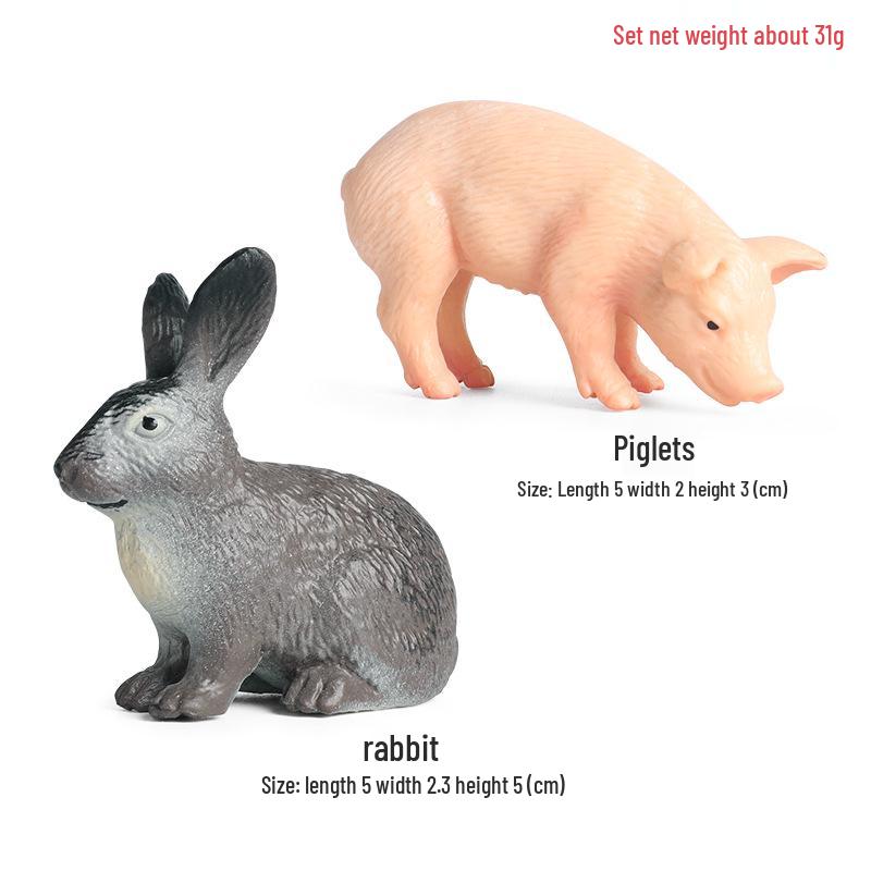 Realistic Miniature Pig Sow Figurine Toy Animal Model Ornament