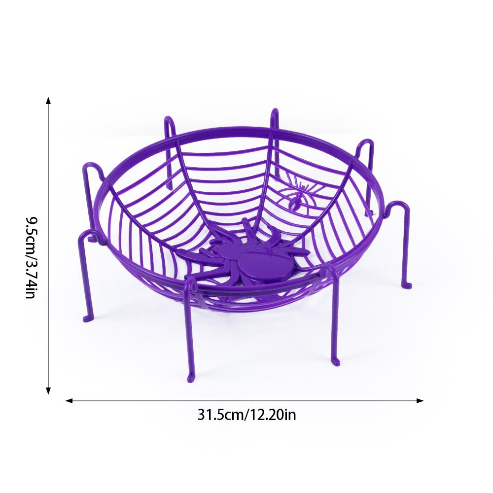 

1/3 шт. Хэллоуин Паутина Конфетные корзины пластиковая Паутина Фруктовая чаша Держатель Печенья Корзина для угощений Декор Хэллоуин Вечеринка