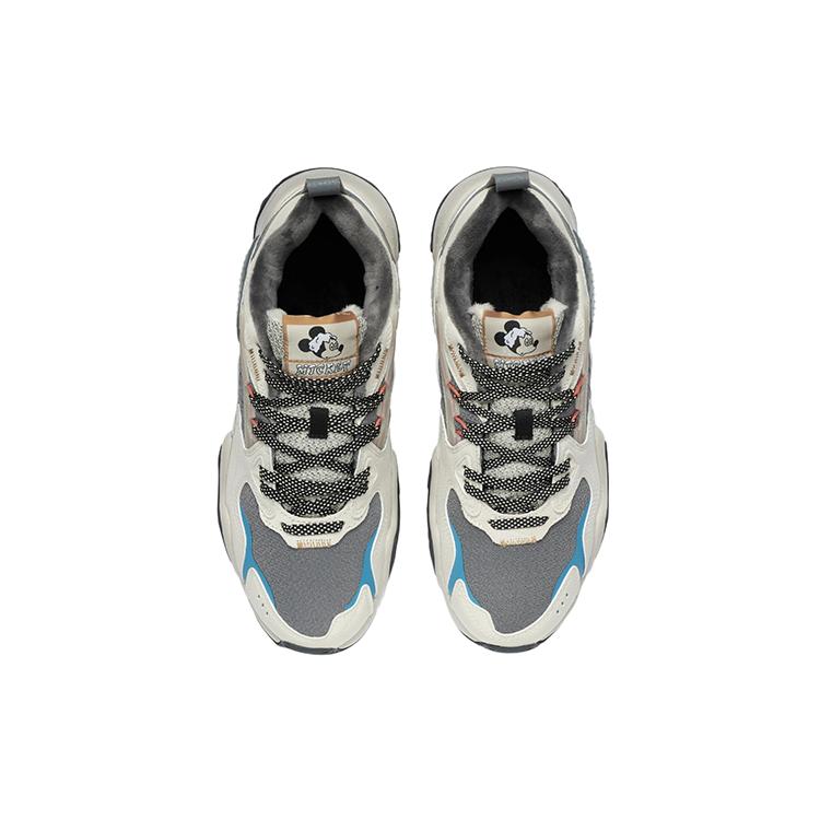 Disney X Li Ning Cat Paw Lite Textile, Synthetic Leather, Split Suede Cushioning Low Top Casual Shoes Men's AGCR229-3