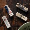 Japanese Style Ceramic Chopstick Holder Household Spoon/chopstick Holder Restaurant Hotel Table Tableware Underglaze Color