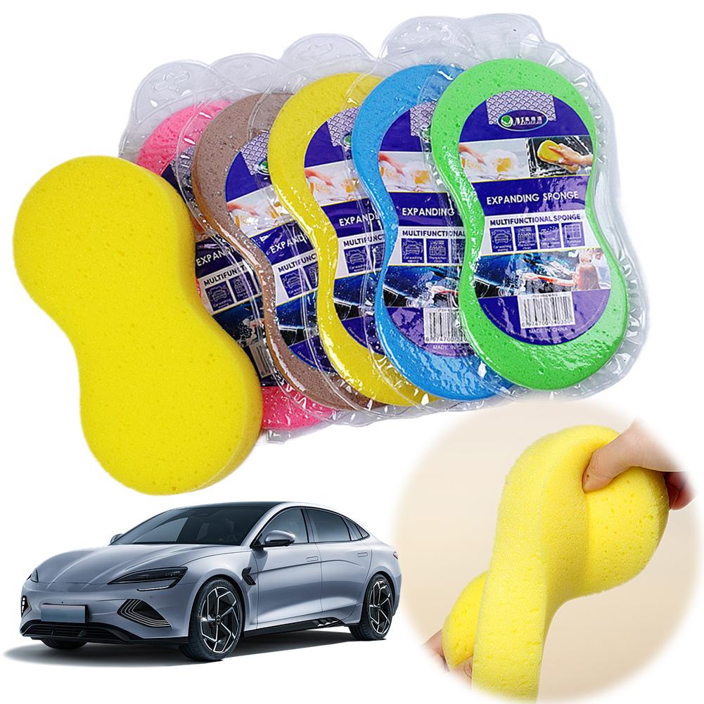 Large Sponge 8-Shaped Cleaning Sponges Multifunctional Car Wash Sponge Block Car Cleaning Tools for Kitchen Cleanup