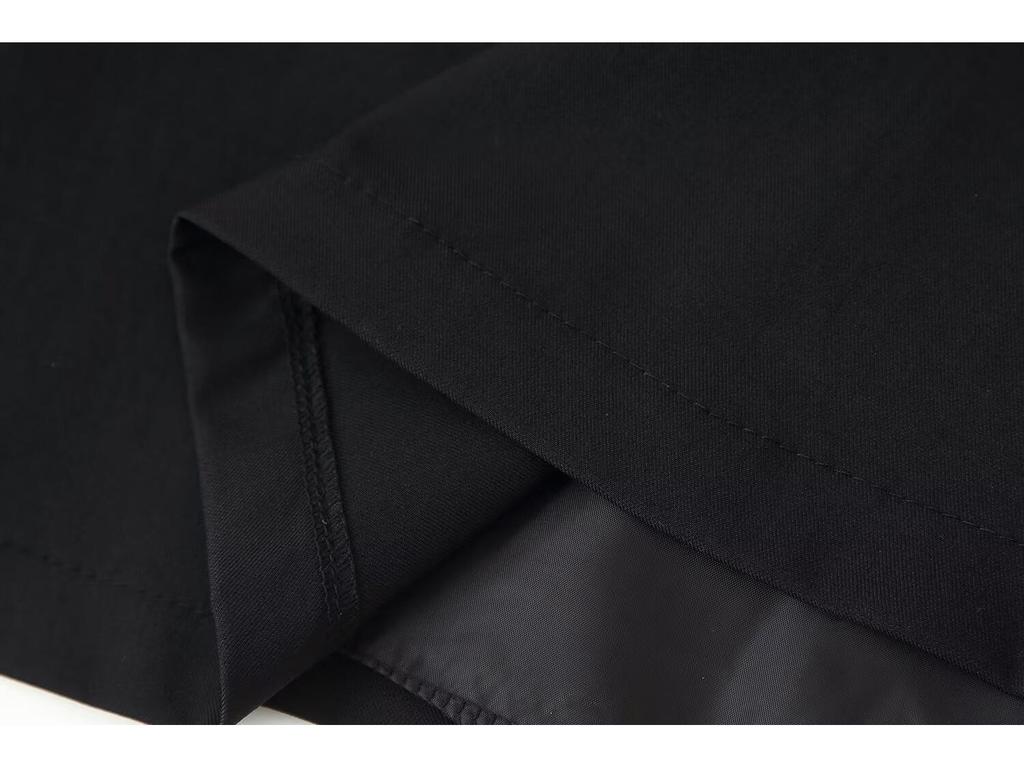 Spring 2025 Women's Double-Breasted Skirt Pants with Button Detail