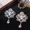 Rhinestone Flower Zinc Zinc Alloy Crystal Fashion Jewelry Korean Style Brooch Clothing Accessory Women Brooch