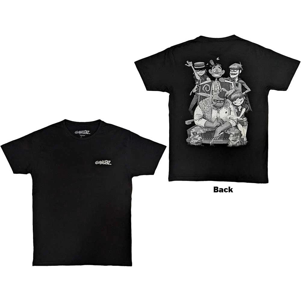 Gorillaz Pocket Spray - George Group T-Shirt Black New XL