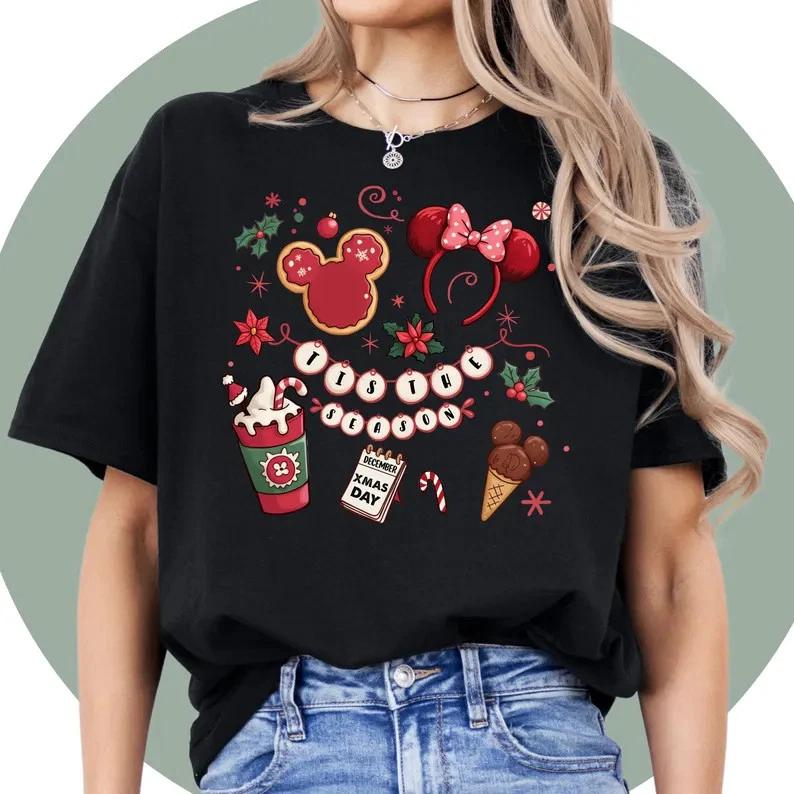 Funny Christmas Mickey And Friends T Shirt Unisex S