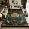 Green European Decoration Luxury Fluffy Carpet Easy Clean Soft Rugs for Living Room Large Area Antiskid Short Velvet Floor Mats