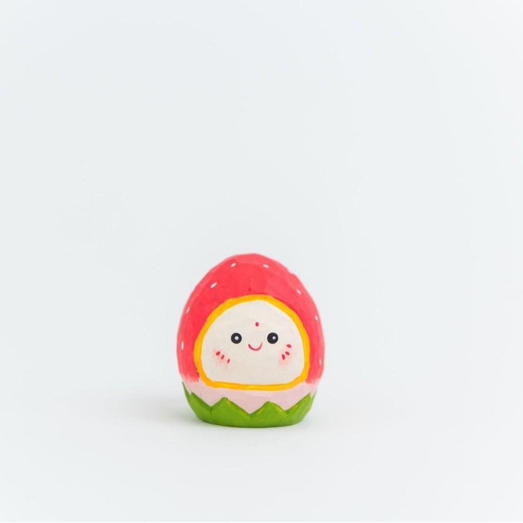 

Wooden Fruit Vegetable Carving Decor With Cartoon Style For Gift And Home Office Display Style I