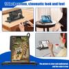 10/12 Inch Smartphone Screen Magnifier Adjustable Height Portable 3D HD Cell Phone Screen Amplifier for Travel Phone Home Office