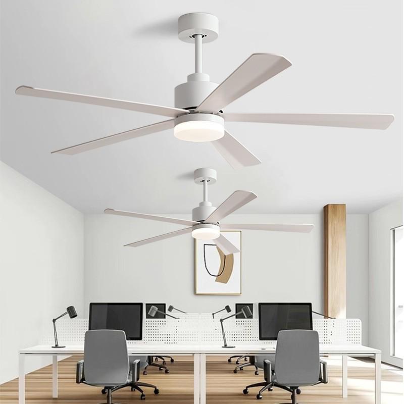 Nordic 54-Inch Ceiling Fan with Light and Chandelier for Living/Dining Room