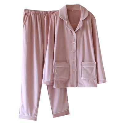 IDOHEMO Warm and Fluffy Size XL Women's Pajamas, Loungewear, Fleece-Lined, Pink,