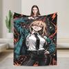 Reze layered manga Blankets Quality Super Warm Chainsaws Mans Throw Blanket Winter Picnic Home Decor Graphic Bedspread