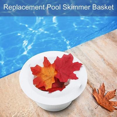 Handles Swimming Pool Strainer Replacement Basket PP Skimmer Replacement Basket Thru-Wall Skimmer Baskets Swimming Pool