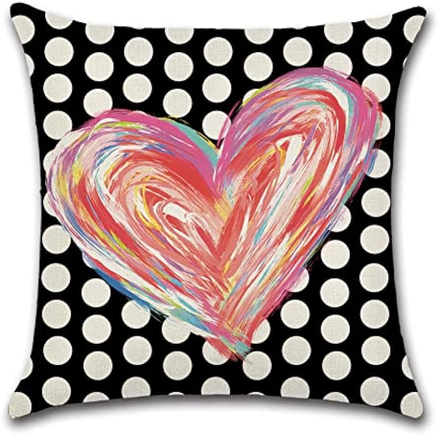 Valentine's Day pillowcase decoration home love rainbow decoration pillowcase Valentine's Day decoration cushion cover