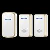International Wireless Doorbell with Long-Range, EU/US/UK/AU Plugs, 433 MHz, Dual Receivers
