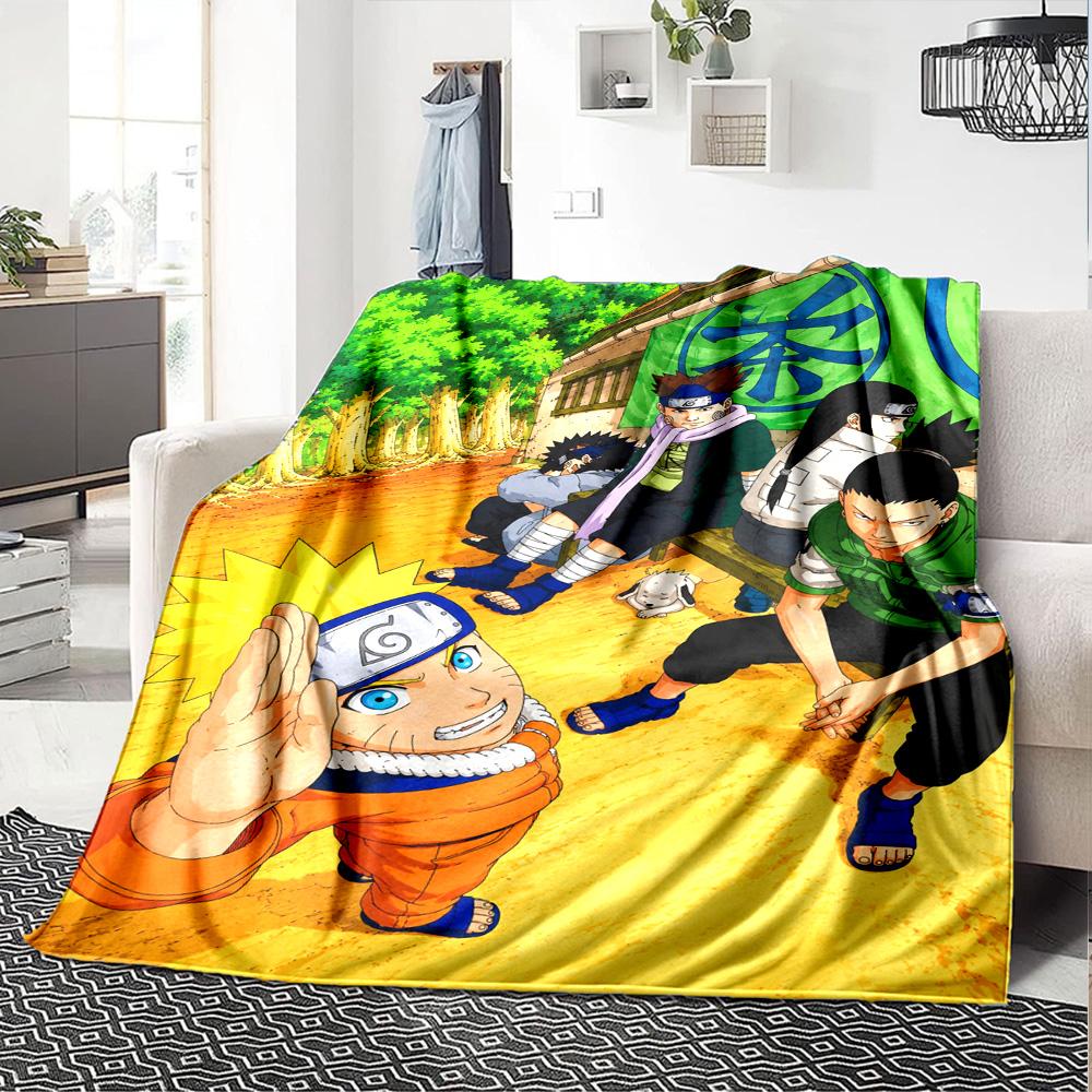 Naruto Blanket Soft Warm Cozy Suitable for Office Chair Picnics Seaside Four Seasons Multipurpose Digital Print Birthday Christmas Gift Blanket