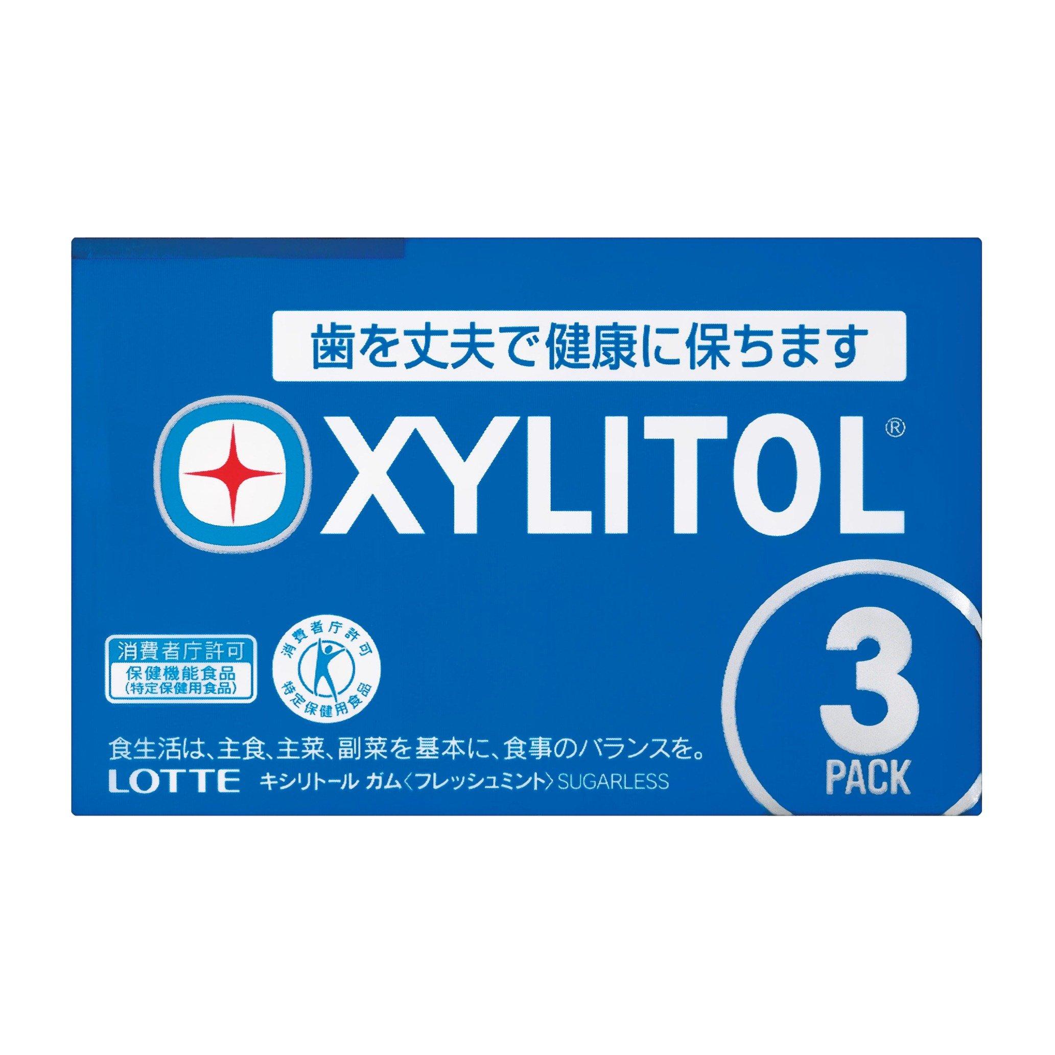 

Жевательная резинка Lotte Xylitol Gum 3 упаковки x 10 штук Fresh Mint