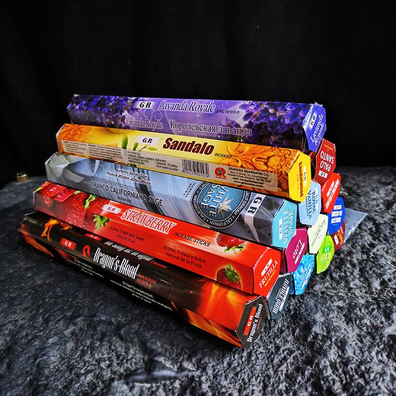 20 sticks White Sage Insense Sticks Natural Indian incense Aromatherapy Meditaion Palo Santo Linving Room Fragrance Joss sticks