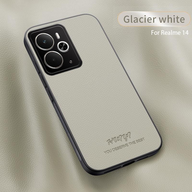 Luxury Business Leather Soft Frame Magnetic Cover For Realme 14 Realme14 5G Phone Cases Capa