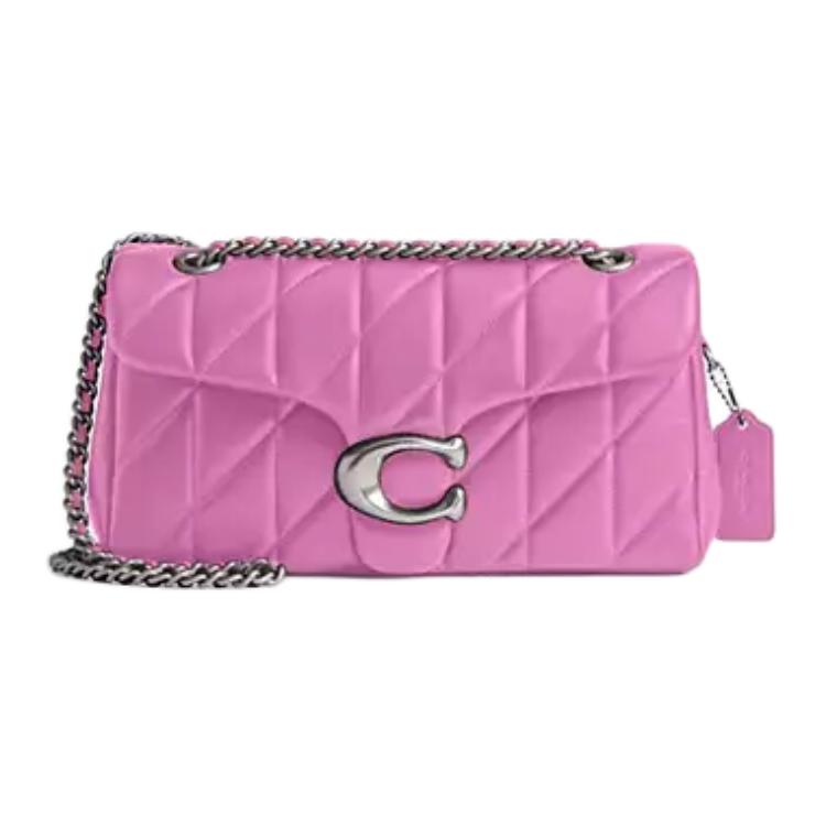 Coach Tabby 26 Logo Nappaleder Umhängetasche Mittel Rosa Damen Umhängetasche CP150-LHDB8
