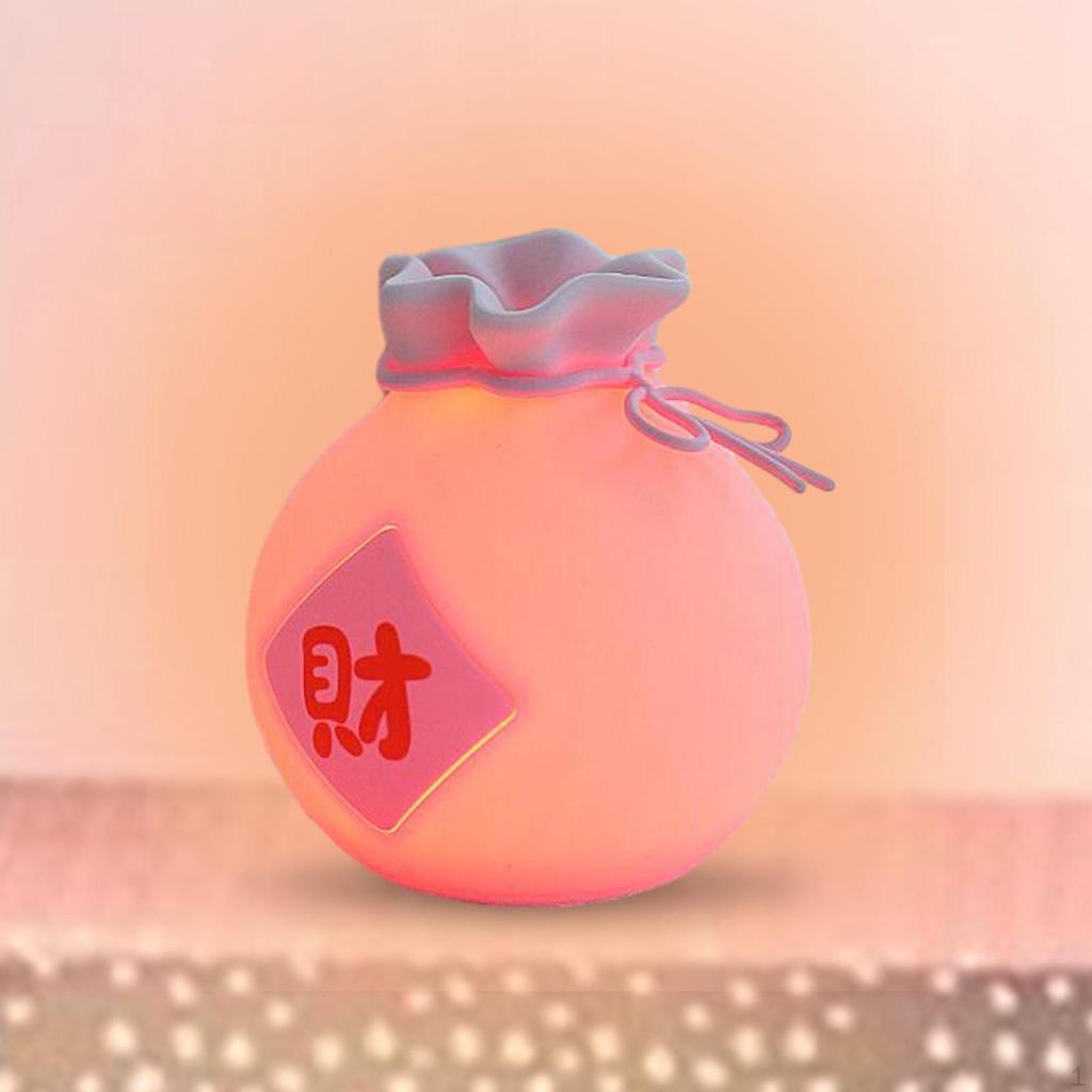 Blessed Bag Shape Night Light Bedside Lamp 15Mins 30Mins Time Setting Birthdays Gift Year Table