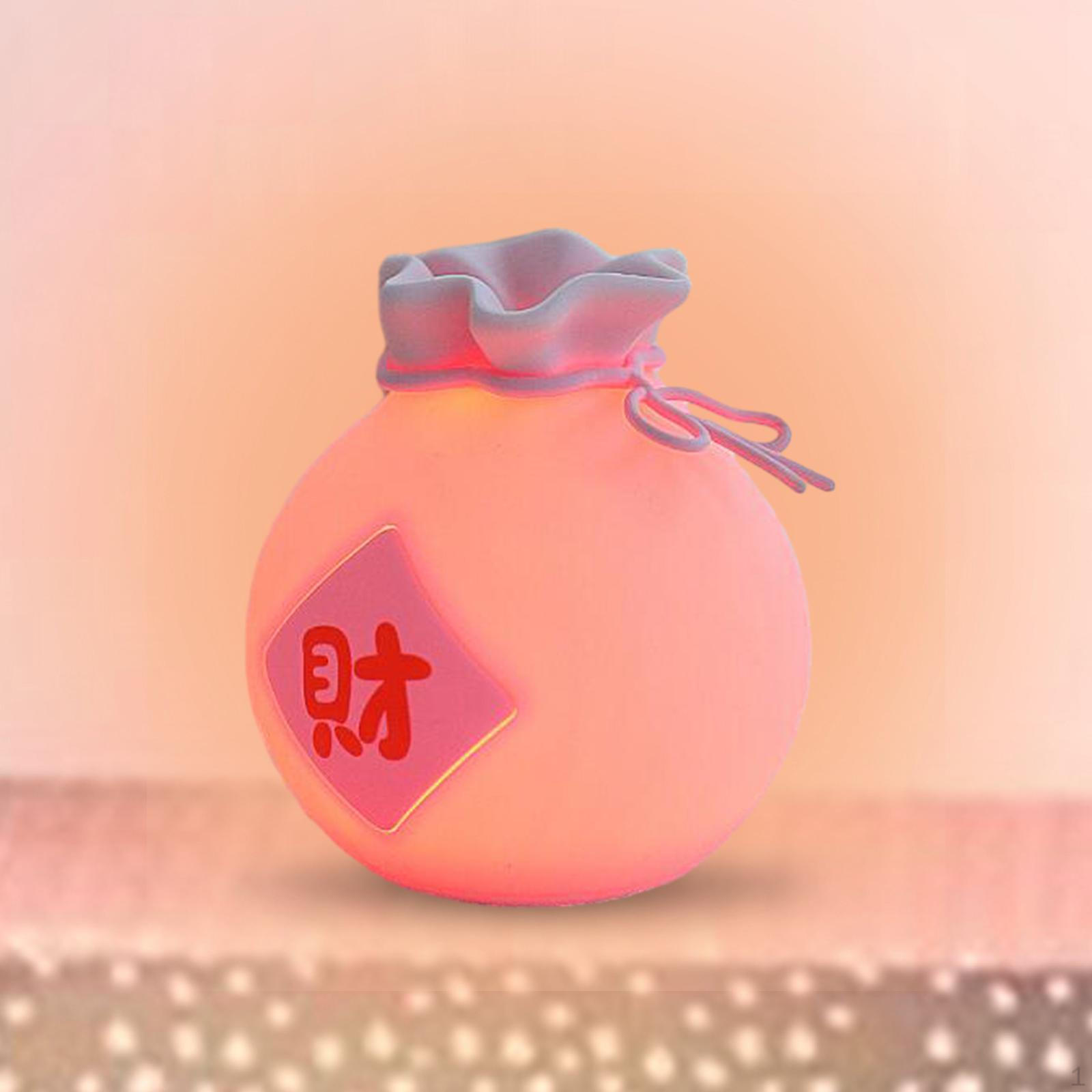 

Благословенная сумка Форма Ночник Прикроватная лампа 15 минут 30 минут Установка времени Подарок на день рождения Год Таблица Pink