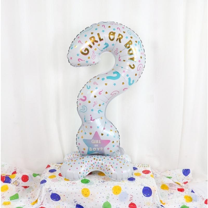 

1 штука больших шаров в виде вопросительного знака для раскрытия пола, подходит для украшения вечеринки по раскрытию пола