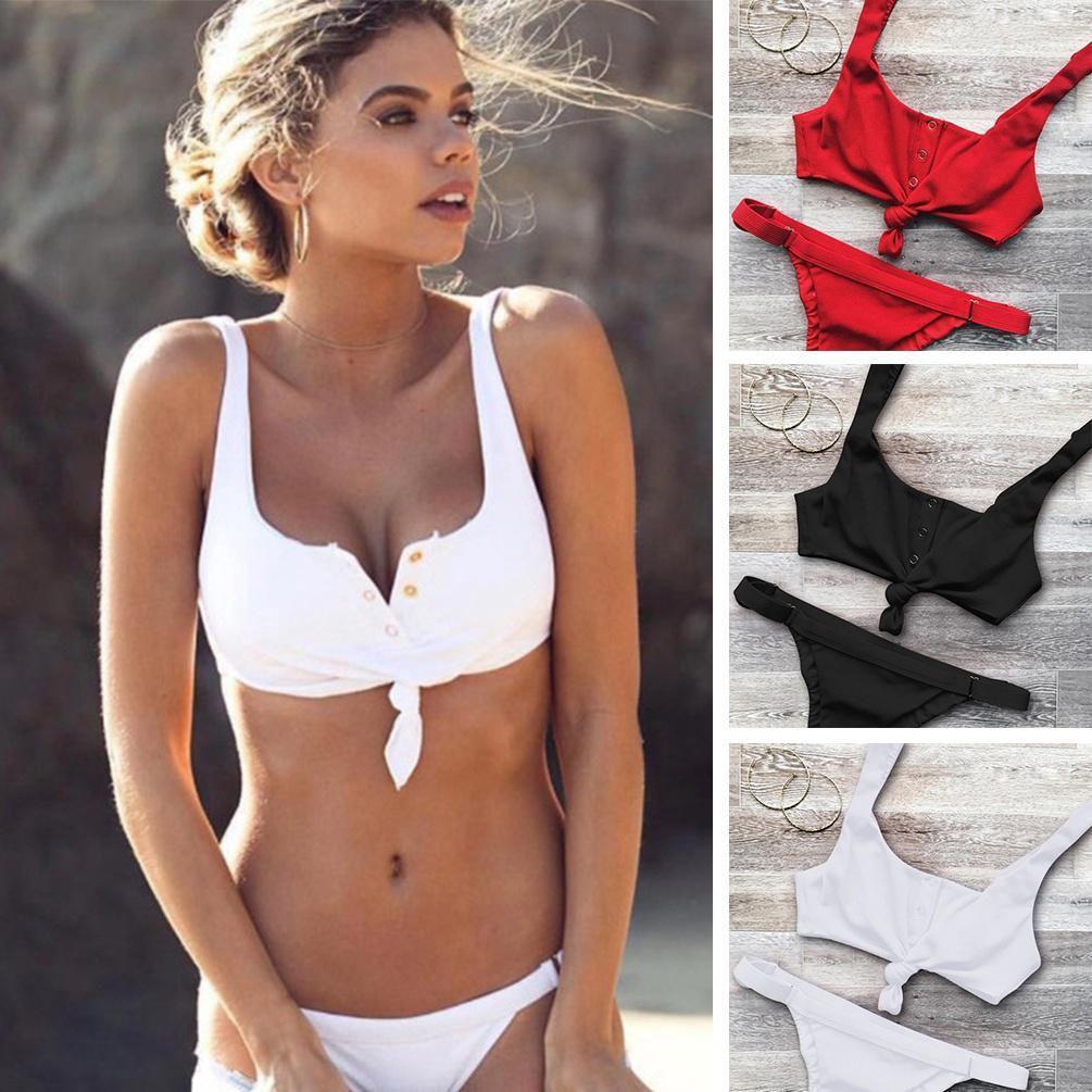 Premium Quality Women Sexy V Neck Swimsuit Bikini Sets With Timeless Design For Beach Sport