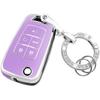 For Chevy Key Fob Cover with Keychain,Premium TPU Full Protection Key Case Shell for Equinox Camaro Cruze Malibu Impala Spark Sonic GMC
