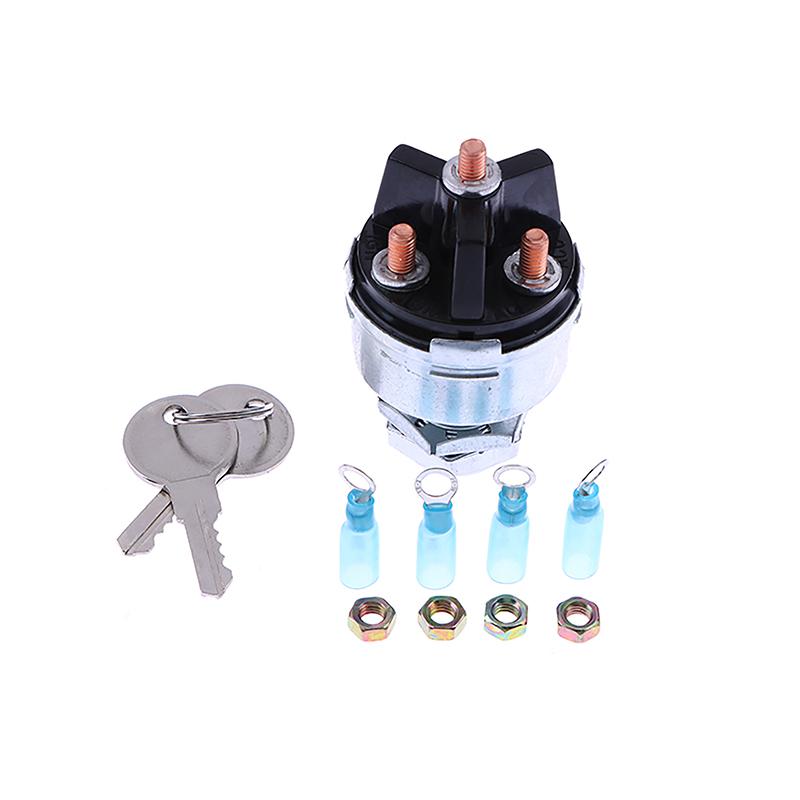 1 Set 12v Acc/Off/IGN Start For Tractor Forklift Tuning Truck Car Tools 4-Position Universal Ignition Key Switch