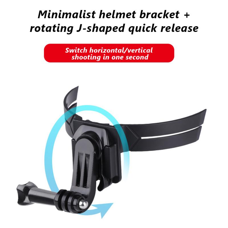 Motorcycle Helmet Chin Stand Mount Holder 360 Degree Rotation Bracket Compatible For Gopro10/9 Dji