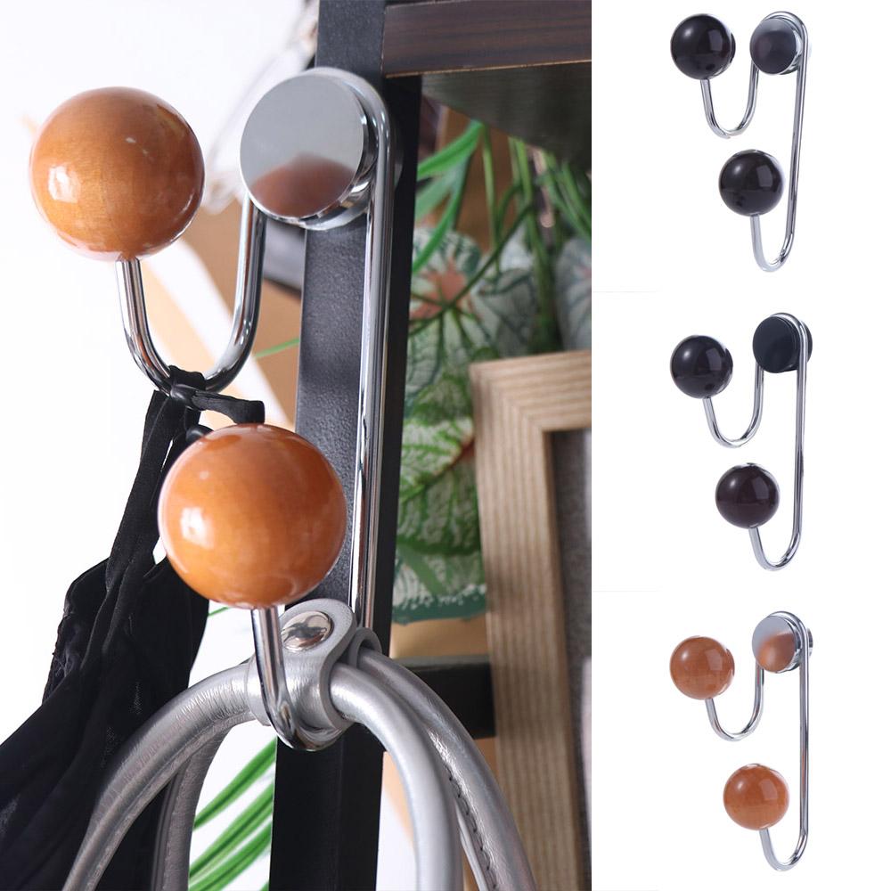 Punch-free Coat Hanger Wall Mounted Door Magnet Hanger Creative Magnetic Wall Hooks  Bathroom